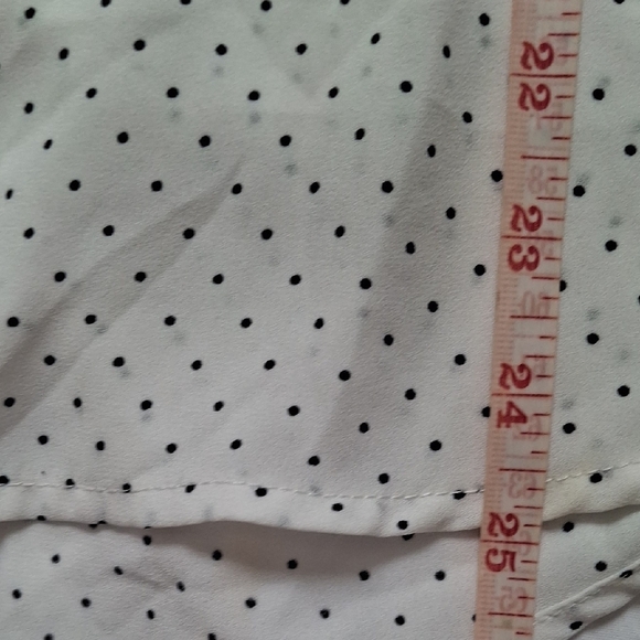 Philosophy Wome's  White Dotted Blouse Size L - Picture 7 of 8